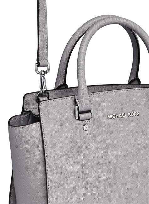 compare michael kors selma medium and large|selma saffiano leather medium satchel.